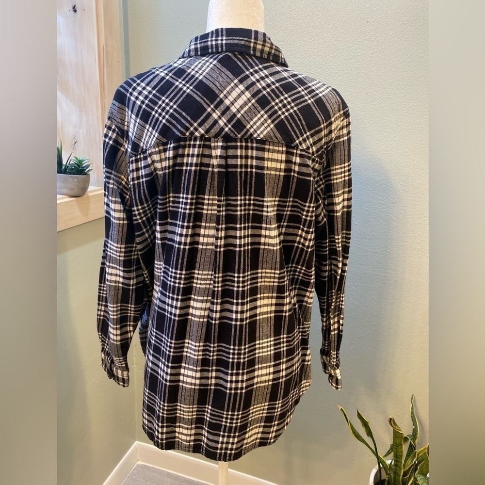 Gap Buffalo Plaid Flannel Button Down Euc Size Xl - image 6